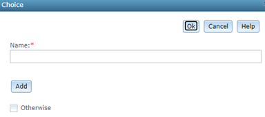 Choice dialog Choice dialog